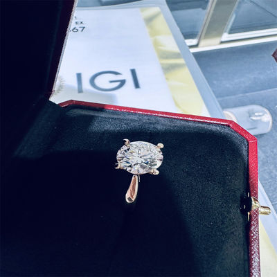 18K Lab Diamonds Ring e Gold Wedding Ring Setting1894 Four Prong Classic Diamond Ring