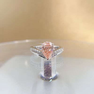 18K Oro Bianco Anello Diamante Collezione Laboratorio Personalizzabile Gioielli Diamante Con Diamanti